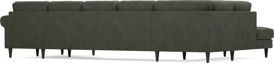 Eden - 3-sits soffa med divan vänster och schäslong höger - Grön