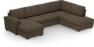 Friday - 3-sits soffa med schäslong vänster och divan höger - Brun