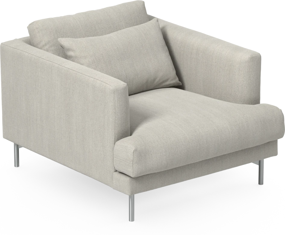 Harper - Fåtölj, 75 cm - Beige