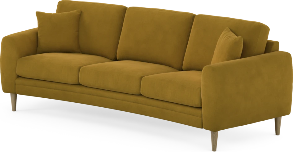 Eden - 3-sits soffa svängd - Gul