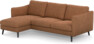Madison Lux - 2-sits soffa med schäslong vänster - Orange