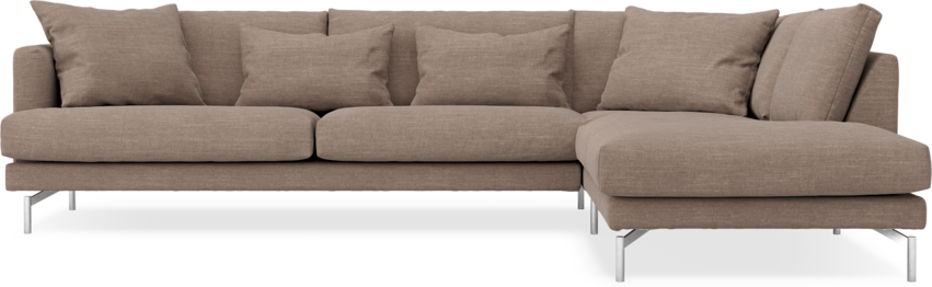 Harper - 3-sits soffa med divan höger - Brun