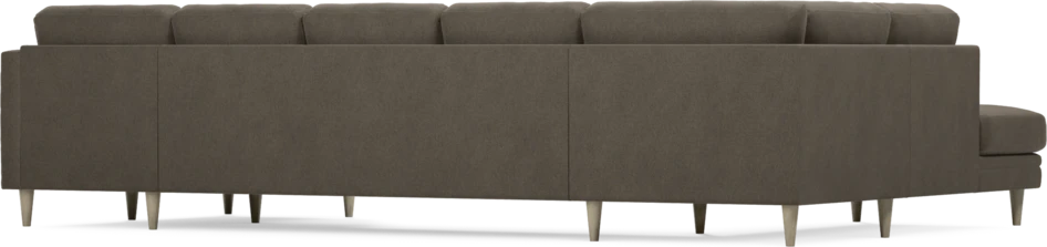 Eden - 3-sits soffa med divan vänster och schäslong höger - Brun