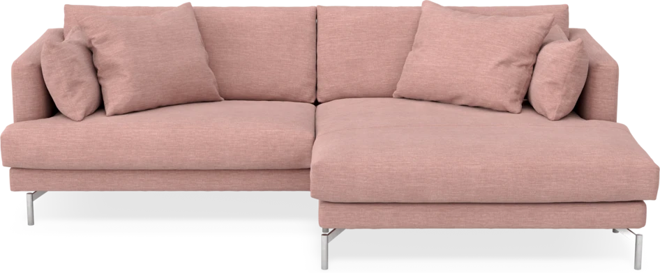 Harper - 4-sits med schäslong XL höger - Rosa