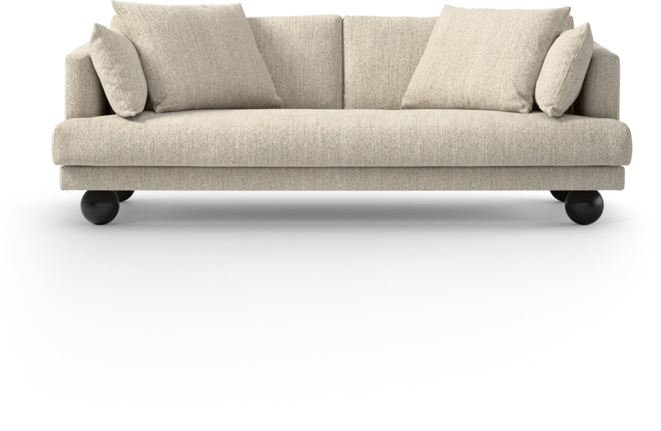 Harper - 3-sits soffa, hel dyna - Beige