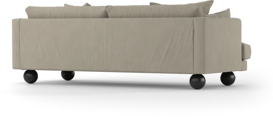 Harper - 3-sits soffa, hel dyna - Beige