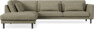 Willow - 3-sits soffa med divan vänster, fast klädsel - Beige