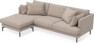 Harper - 3-sits soffa XL med schäslong vänster - Beige