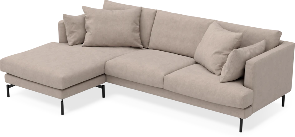 Harper - 4-sits med schäslong vänster - Beige