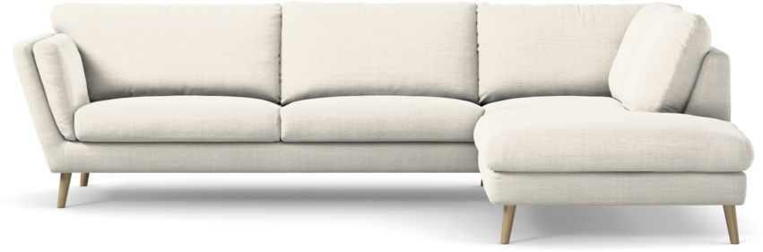 Madison Lux - 3-sits soffa med divan höger - Vit