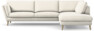 Madison Lux - 3-sits soffa med divan höger - Vit