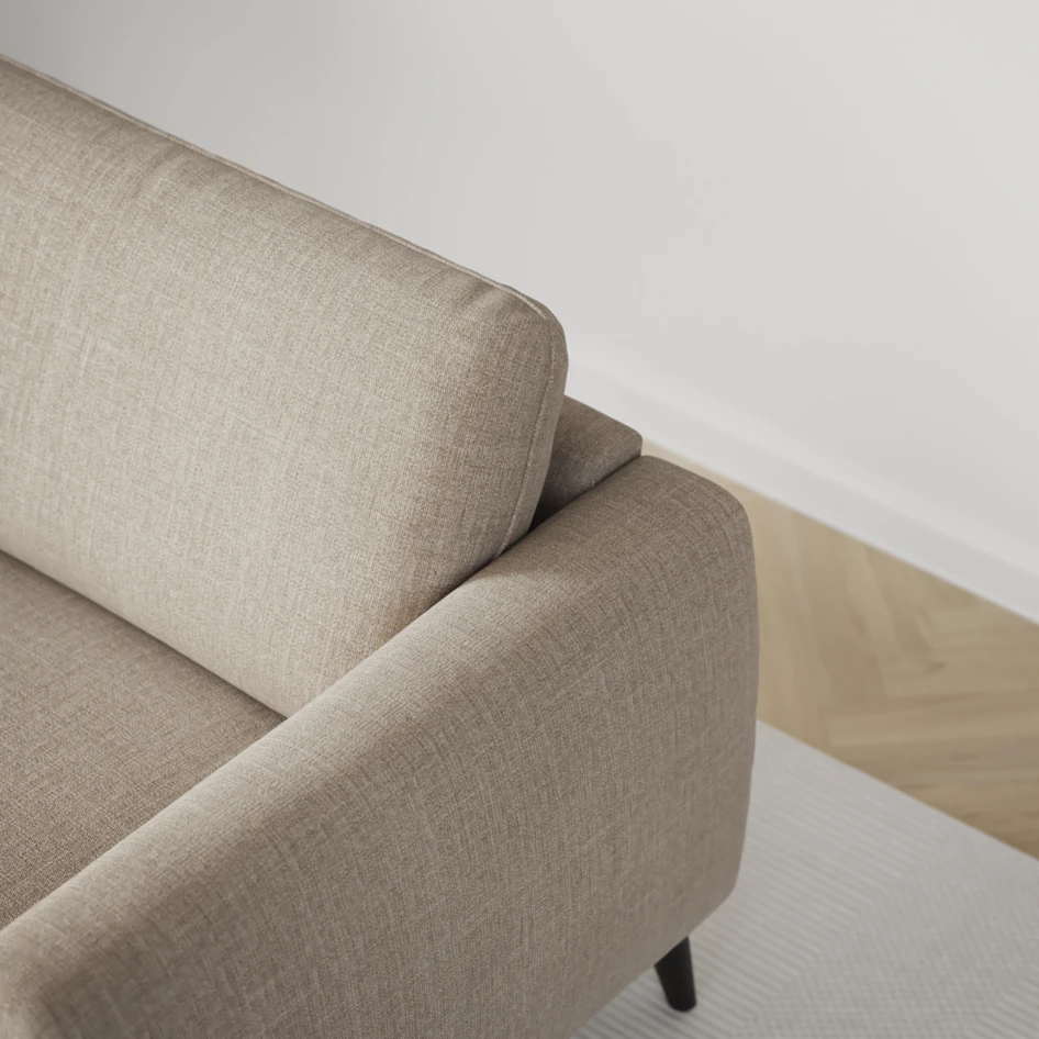 Bridge - 3-sits soffa med schäslong vänster och divan höger - Beige
