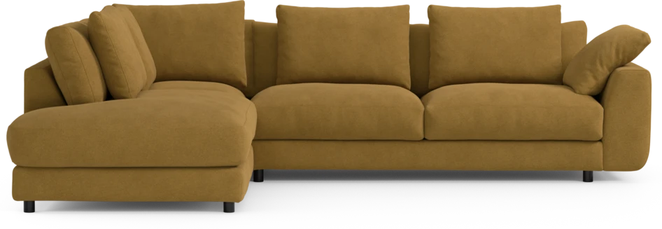 Amie - 3-sits med divan vänster - Orange