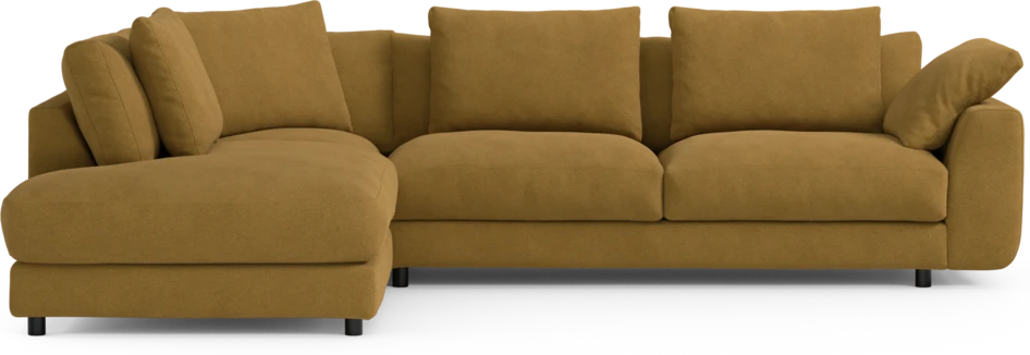 Amie - 3-sits med divan vänster - Orange