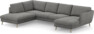 Madison Lux - 2-sits soffa med divan vänster och schäslong höger - Grå