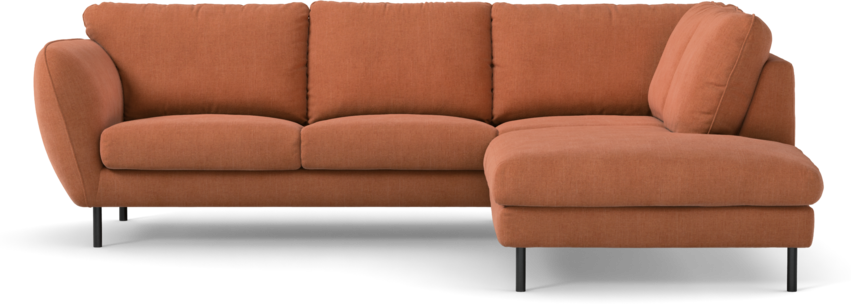 Madison Lux - 2-sits soffa med divan höger - Orange