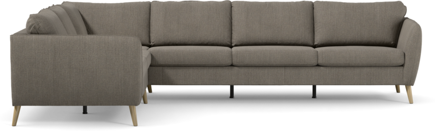 County - Hörnsoffa, 2+3-sits - Brun