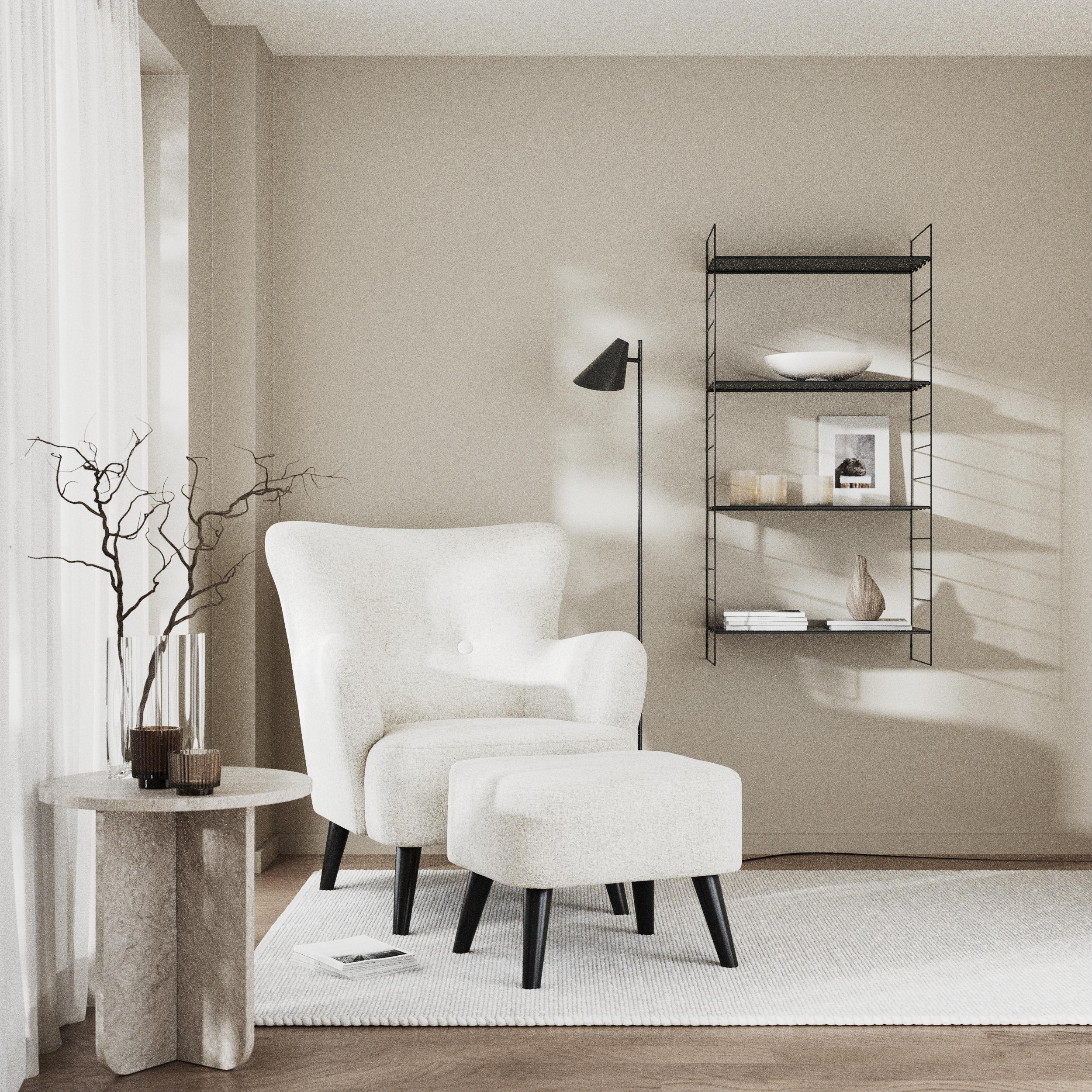 Timmy, Fåtölj med fotpall