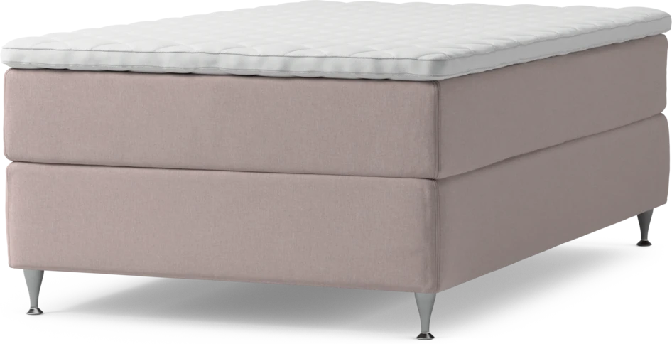 Delux Exclusive - Kontinentalsäng, enkelsäng 120 cm med bäddmadrass och sängben