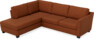 Friday - 2,5-sits soffa med divan vänster - Orange