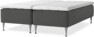 Delux Dream - Ramsäng, dubbelsäng med bäddmadrass - Grå