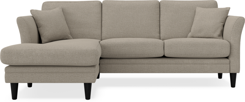 Eden - 2-sits soffa med schäslong - Beige