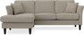 Eden - 2-sits soffa med schäslong - Beige