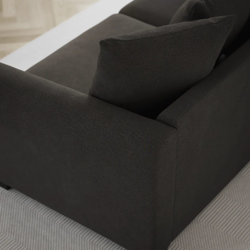 Town - 3-sits soffa - Brun