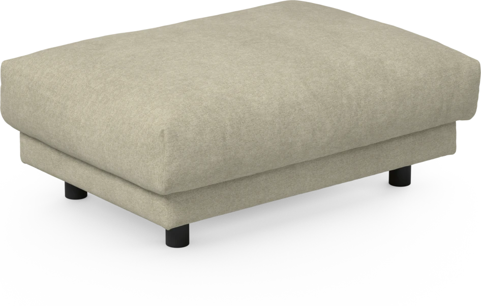 Cherrie - Fotpall 100, fast klädsel - Beige