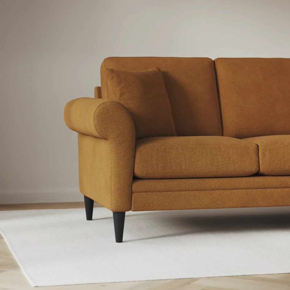 Eden - 2,5-sits soffa - Gul
