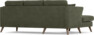 Eden - 2-sits soffa med schäslong - Grön