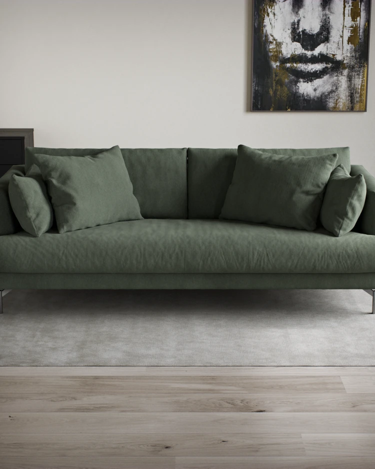 Harper - 3-sits soffa, hel dyna - inspiration