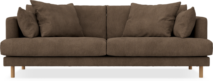 Harper - 3-sits soffa - Brun
