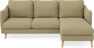 Madison Lux - 2-sits soffa med schäslong höger - Gul