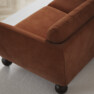 Madison - 2-sits soffa med schäslong höger - Orange