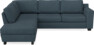 Friday - 2,5-sits soffa med divan vänster - Blå