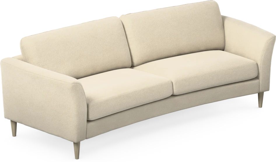Bridge - 3-sits soffa svängd - Beige