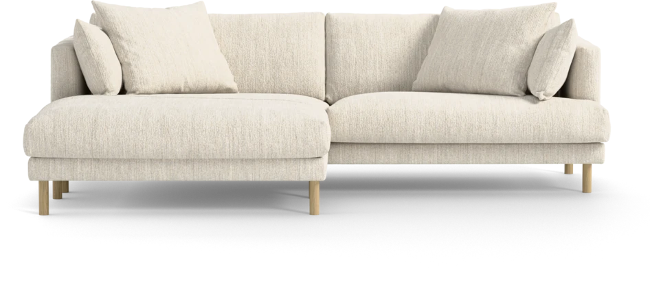 Harper - 4-sits med schäslong XL vänster - Vit