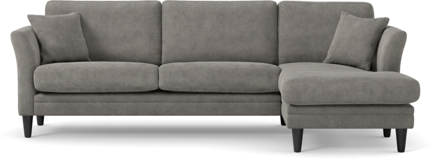 Eden - 2,5-sits soffa med schäslong - Grå