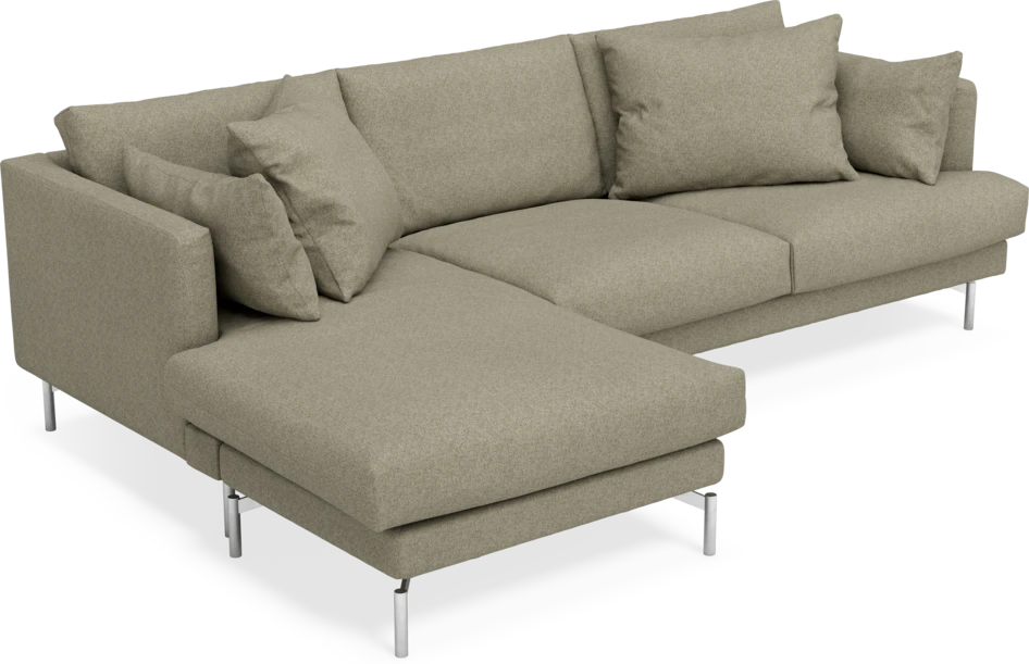 Harper - 4-sits med schäslong vänster - Beige