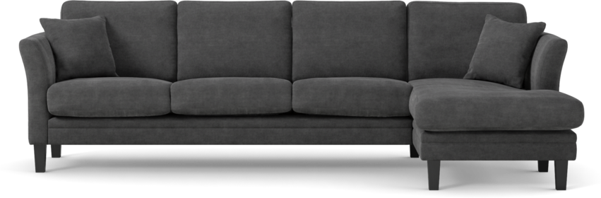 Eden - 3-sits soffa med schäslong - Grå