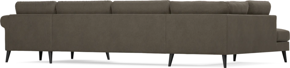 Bridge - 3-sits soffa med divan vänster och schäslong höger - Brun