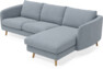 Madison Lux - 2-sits soffa med schäslong höger - Blå