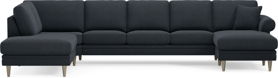 Eden - 3-sits soffa med divan vänster och schäslong höger - Blå
