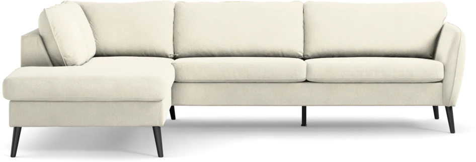 County - 2,5-sits soffa med divan vänster - Vit