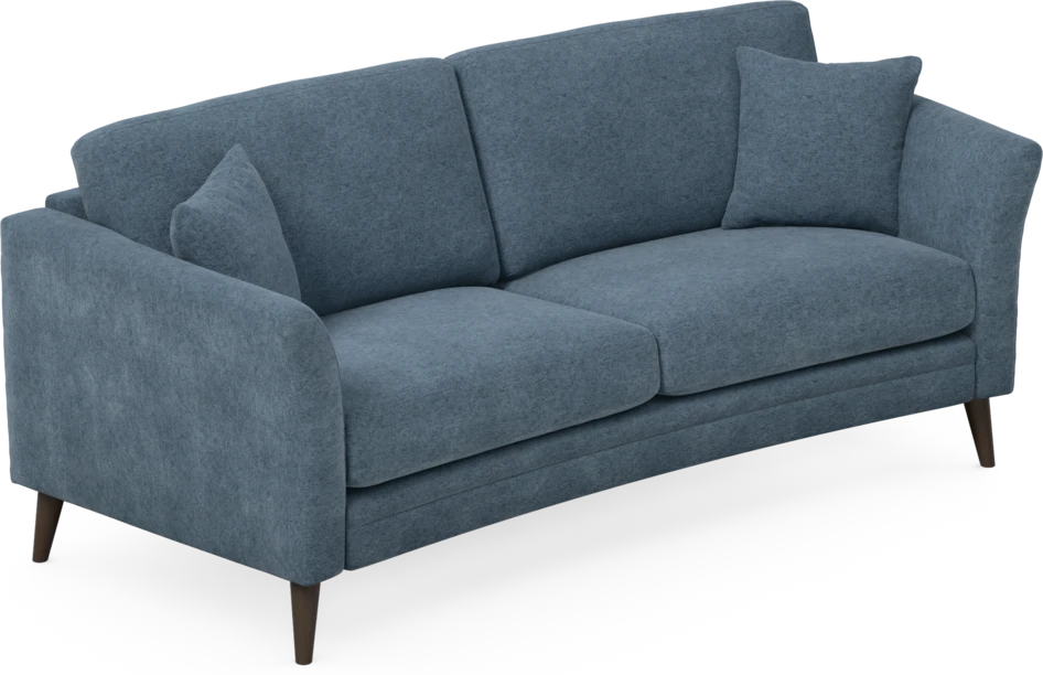 Eden - 2,5-sits soffa svängd - Blå