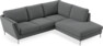 Madison - 2-sits soffa med divan höger - Grå