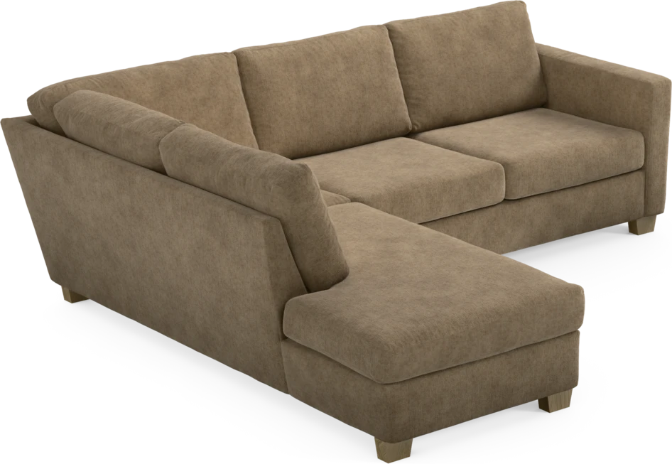 Friday - 2,5-sits soffa med divan vänster - Brun