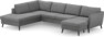 County - 3-sits soffa med divan vänster och schäslong höger - Grå