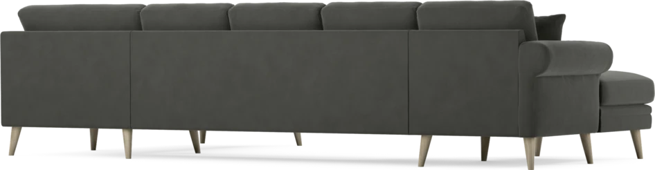 Eden - 3-sits soffa med schäslong vänster och divan höger - Grå
